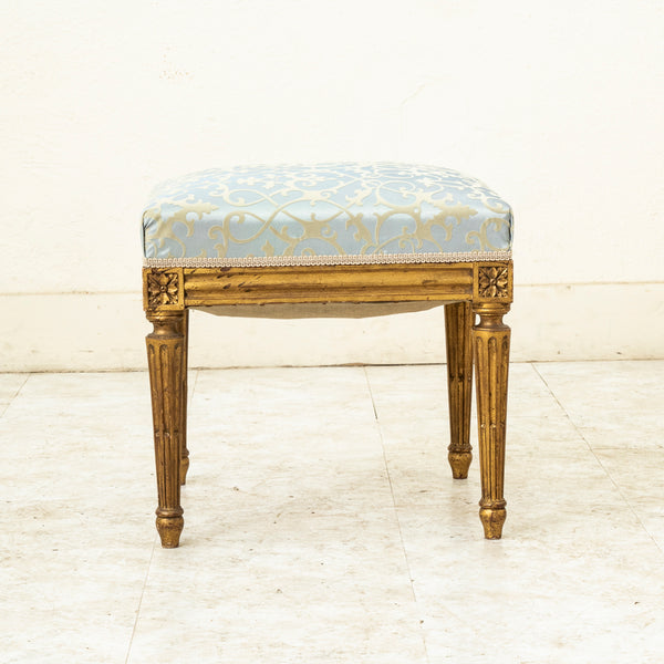 Louis XVI Gilt Wood Stool