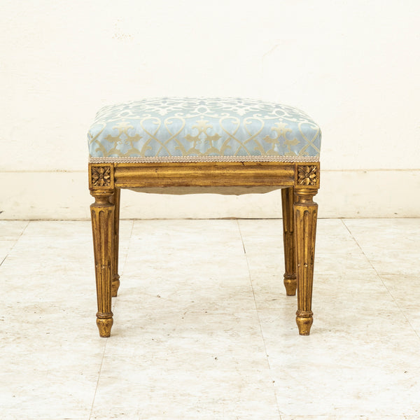 Louis XVI Gilt Wood Stool