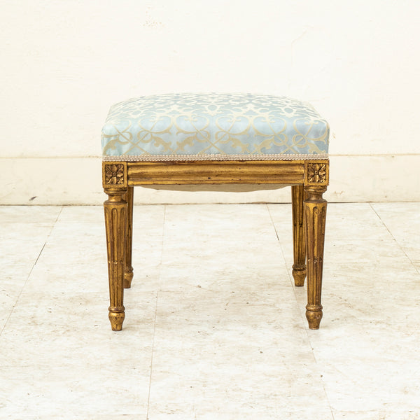 Louis XVI Gilt Wood Stool
