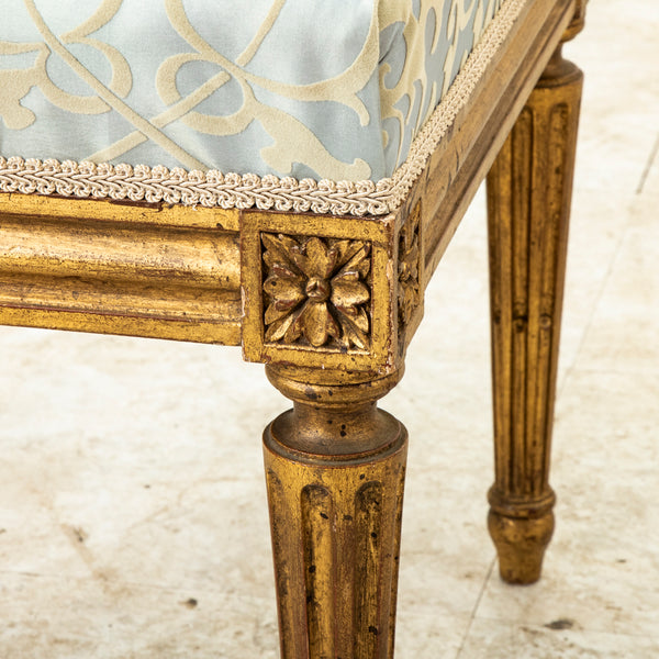 Louis XVI Gilt Wood Stool