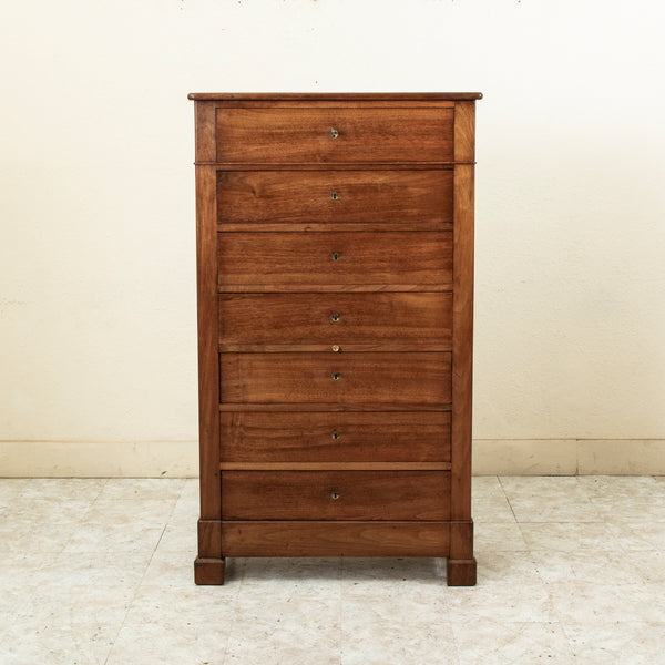 19th Century Walnut Semainier