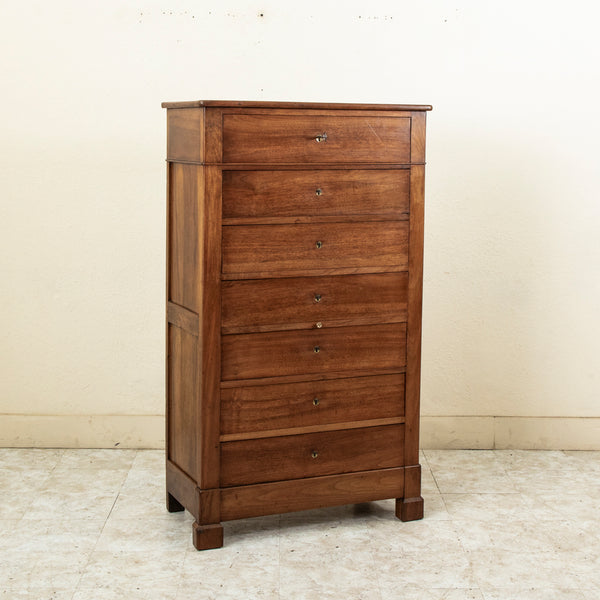 19th Century Walnut Semainier