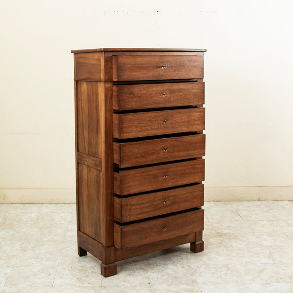 19th Century Walnut Semainier