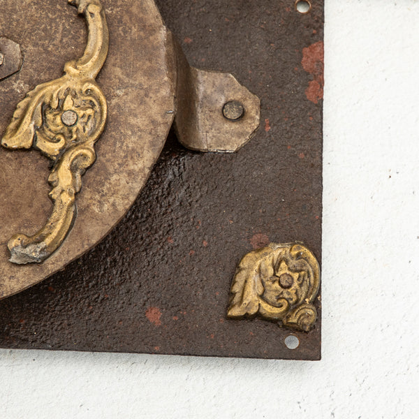 Large Iron Lock and Key