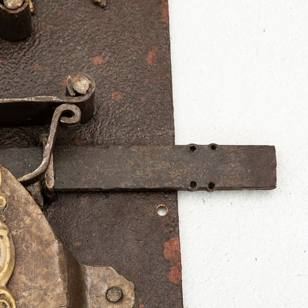 Large Iron Lock and Key