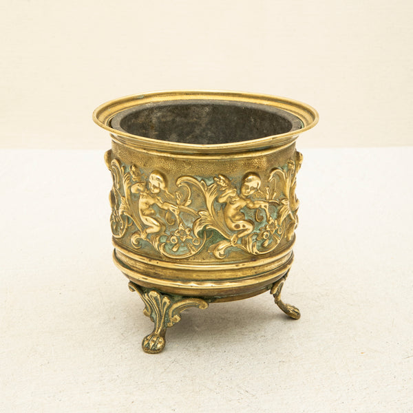 Bronze Repousse Cachepot