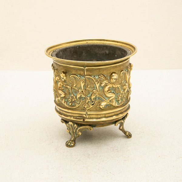Bronze Repousse Cachepot