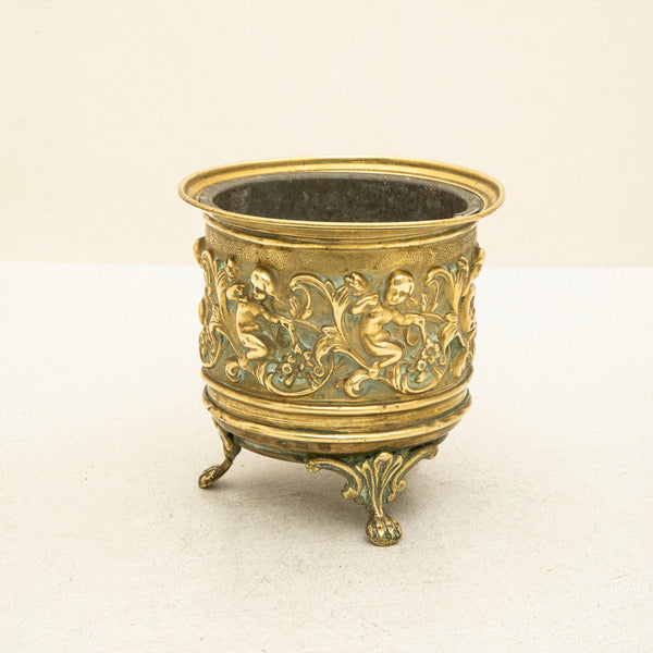 Bronze Repousse Cachepot