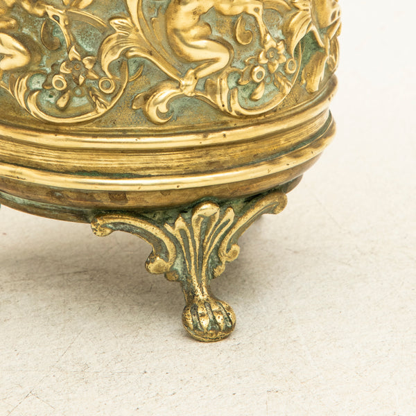 Bronze Repousse Cachepot