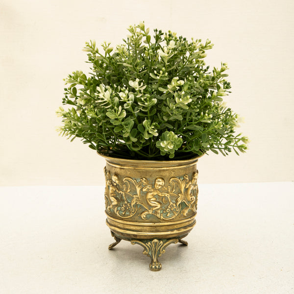 Bronze Repousse Cachepot