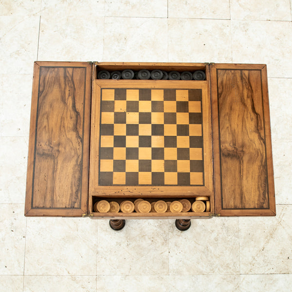 Checker and Chess Game Table