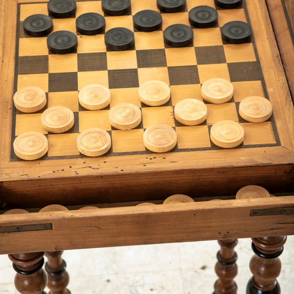 Checker and Chess Game Table