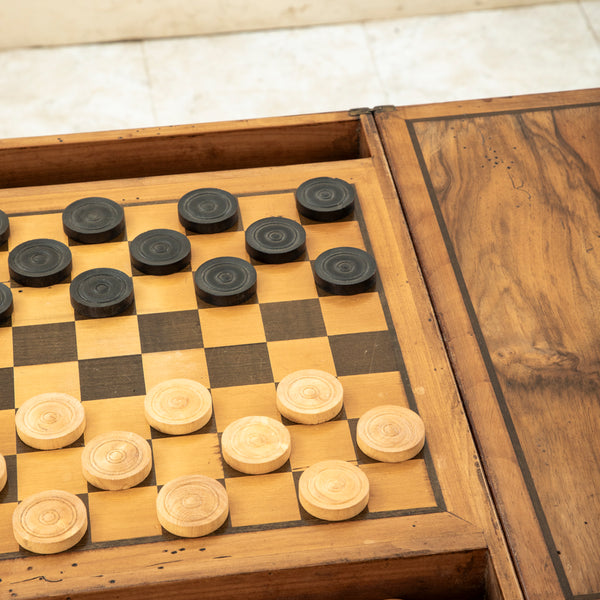 Checker and Chess Game Table
