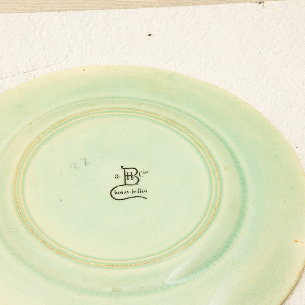 Set of Six Majolica Plates