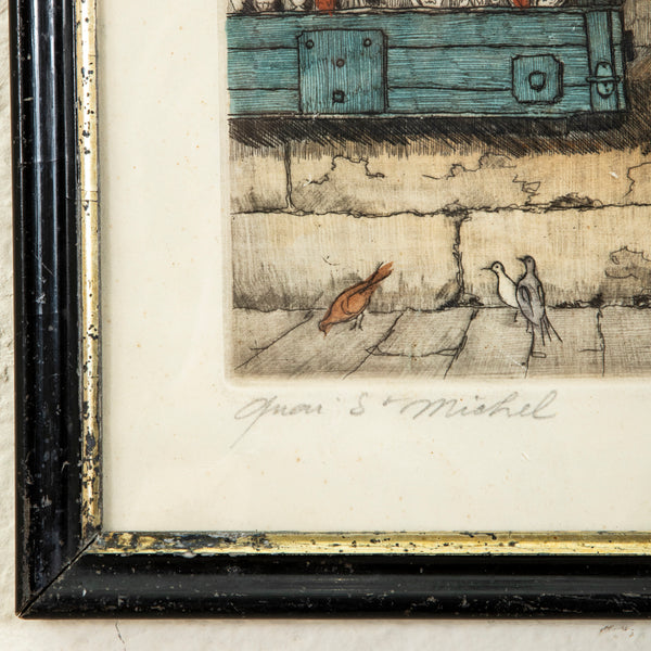 Framed Lithograph