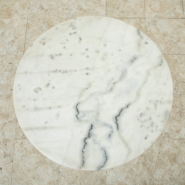 Iron and Marble Bistro Table