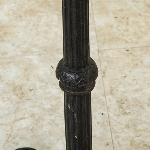 Iron and Marble Bistro Table