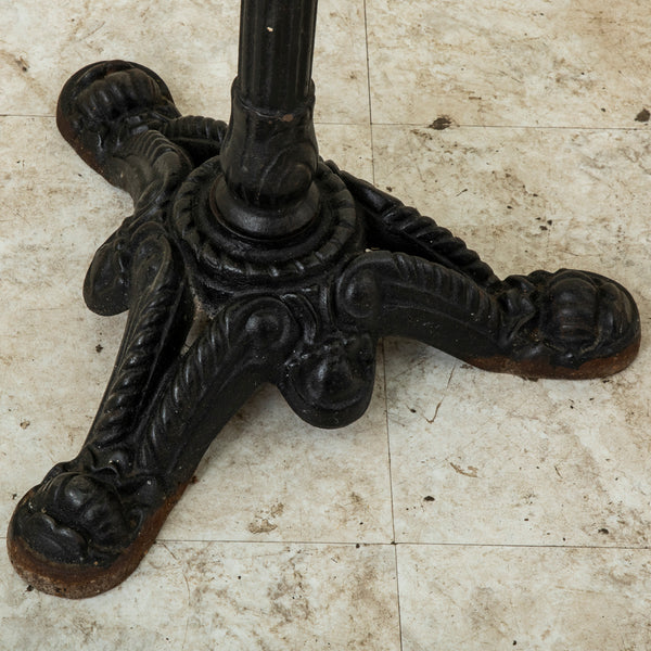 Iron and Marble Bistro Table