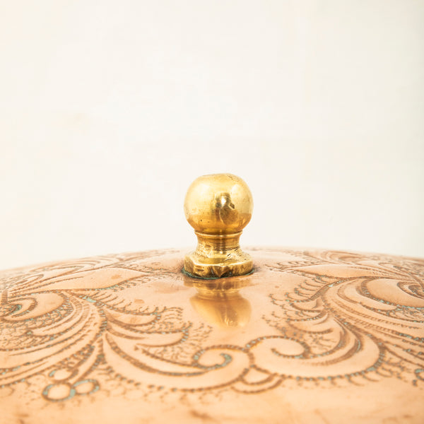 Copper Repousse Pot
