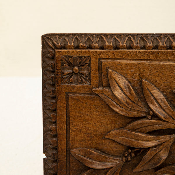 Hand Carved Oak Panel