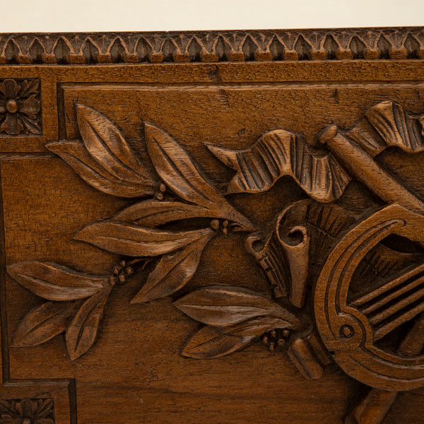 Hand Carved Oak Panel