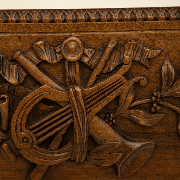 Hand Carved Oak Panel