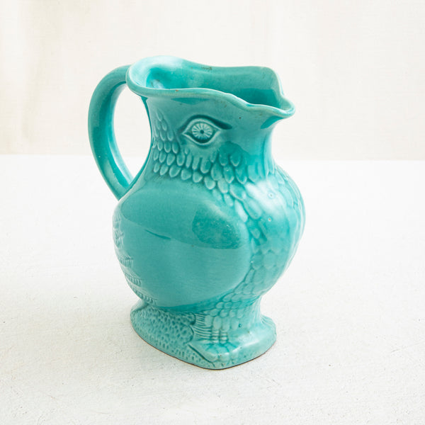 Majolica Owl Pitcher