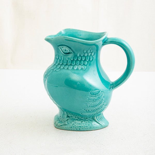 Majolica Owl Pitcher