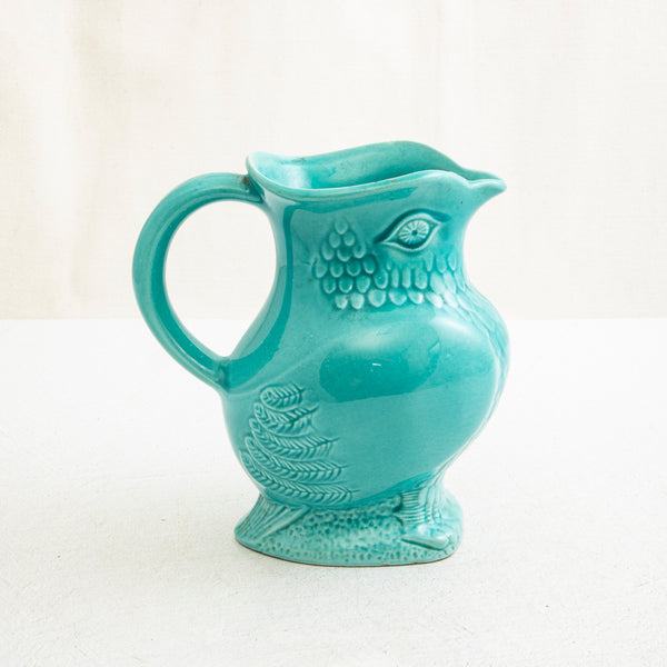 Majolica Owl Pitcher
