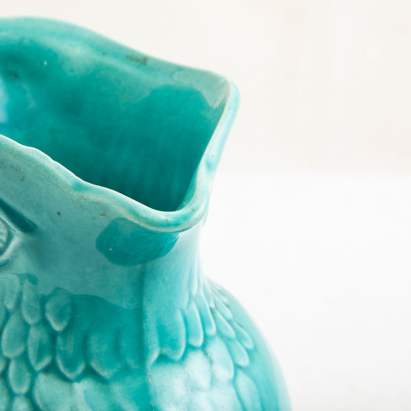 Majolica Owl Pitcher