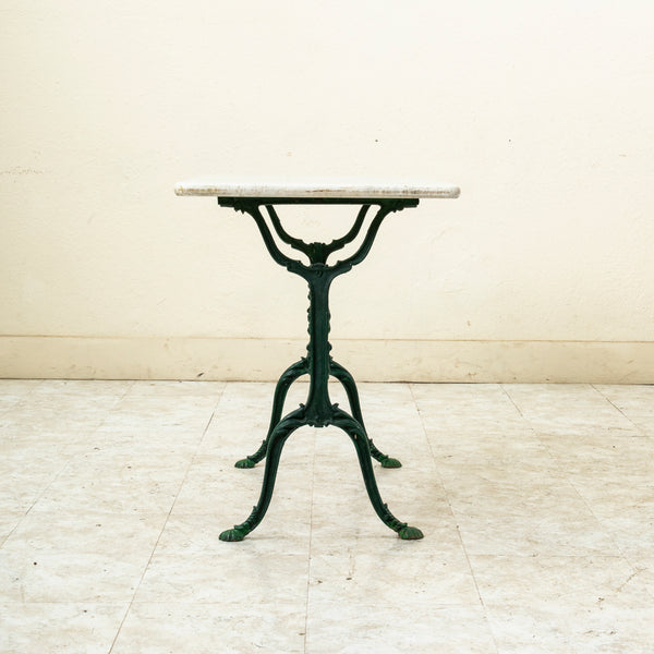 Iron and Marble Bistro Table
