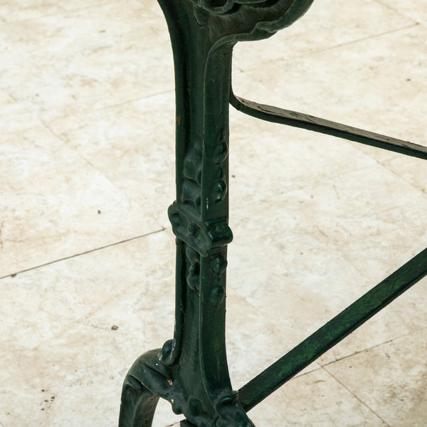 Iron and Marble Bistro Table