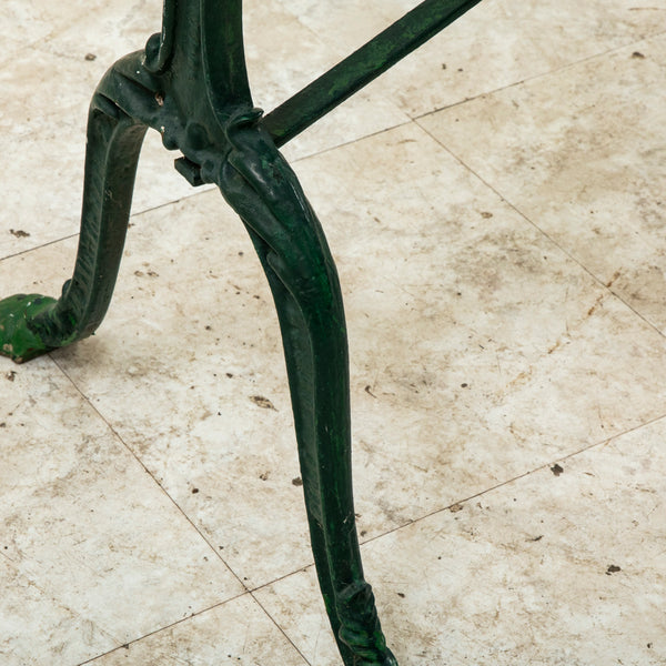 Iron and Marble Bistro Table