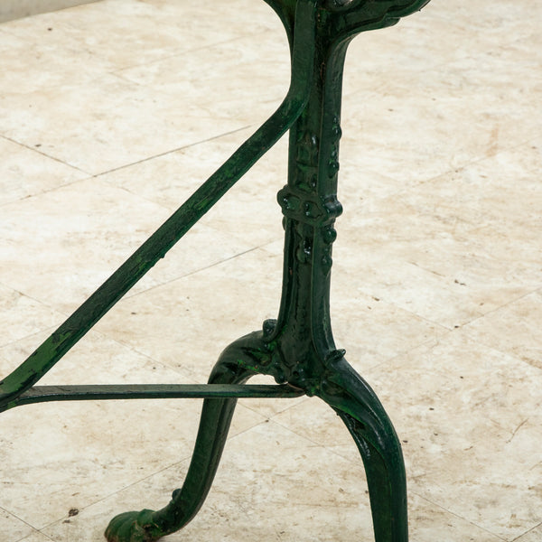 Iron and Marble Bistro Table