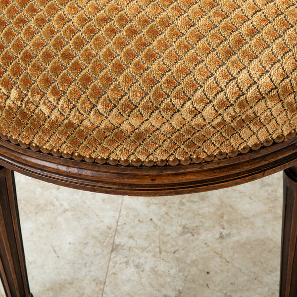 Walnut Louis XVI Stool