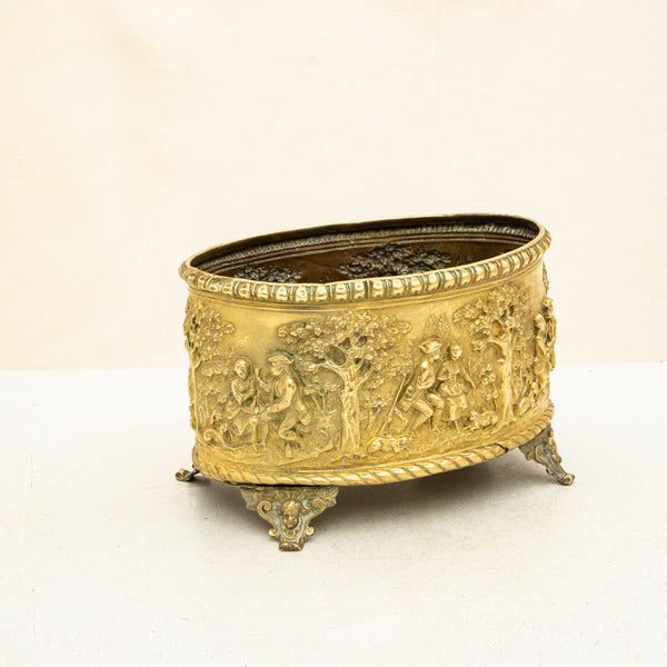 Bronze Repousse Cachepot