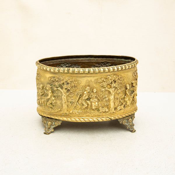 Bronze Repousse Cachepot