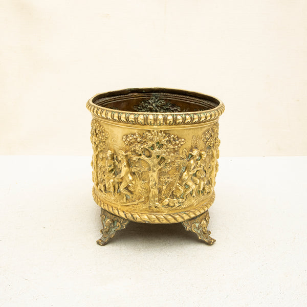 Bronze Repousse Cachepot