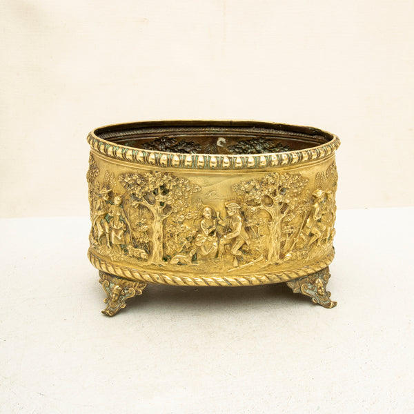Bronze Repousse Cachepot