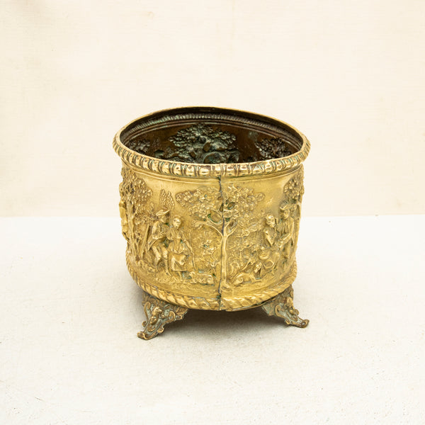 Bronze Repousse Cachepot