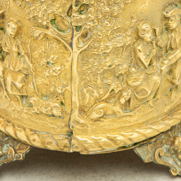 Bronze Repousse Cachepot