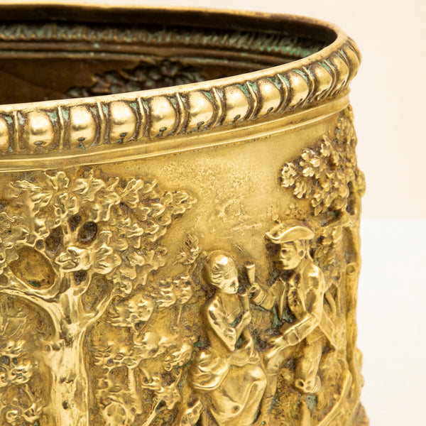Bronze Repousse Cachepot