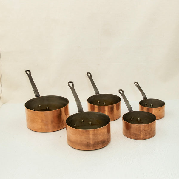 Set of Copper Pots
