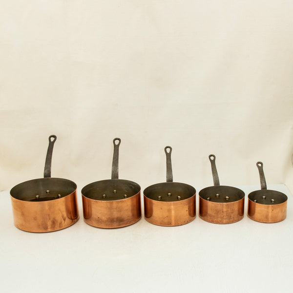 Set of Copper Pots