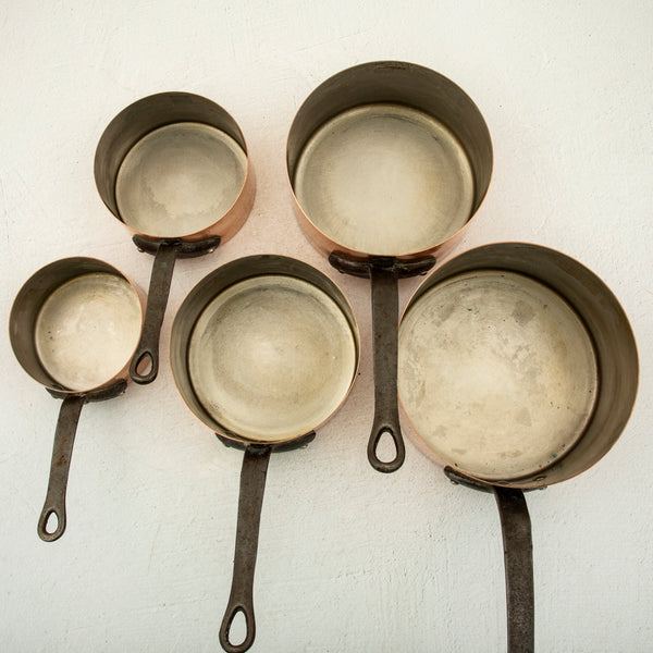 Set of Copper Pots
