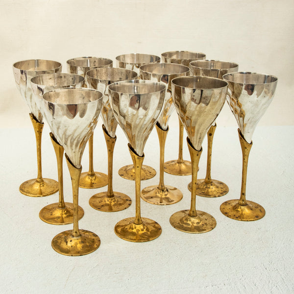 Set of Twelve Wine Goblets