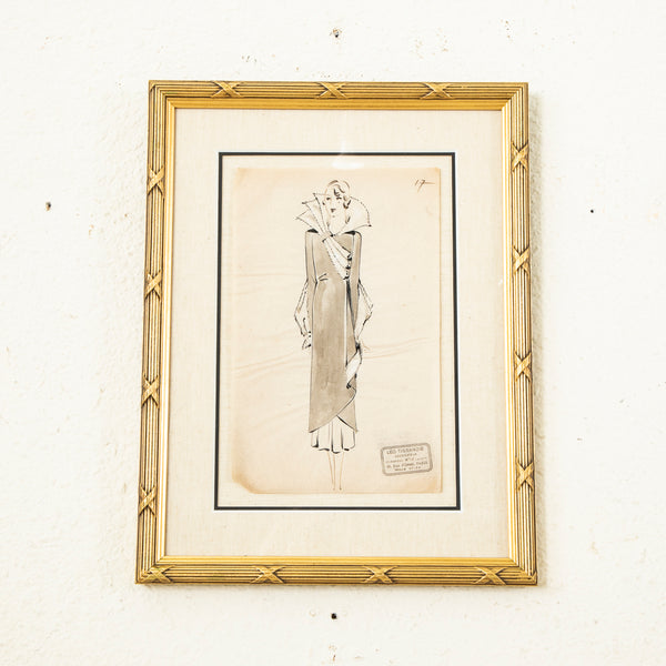 Original Coco Chanel Drawing