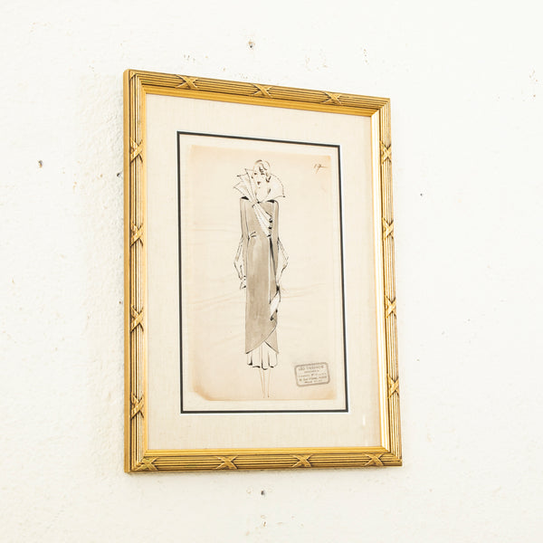 Original Coco Chanel Drawing