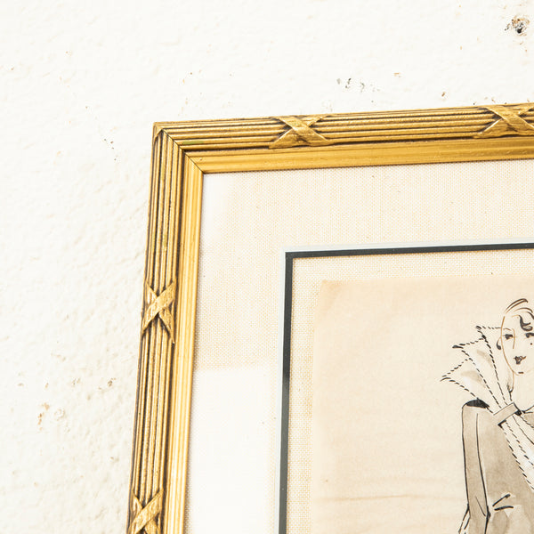 Original Coco Chanel Drawing