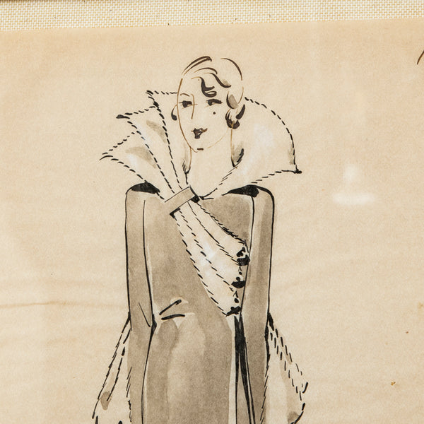 Original Coco Chanel Drawing